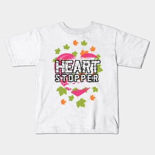 Cute lovely heart Stopper design Kids T-Shirt